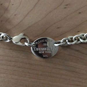 Return to Tiffany Oval Tag Necklace